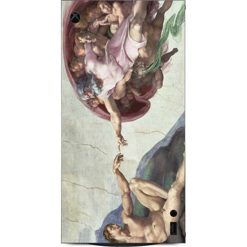 Creation of Adam by Michelangelo XBox Series X Digital Edition Console Skin